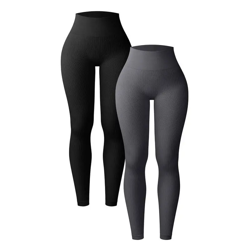 Women's High Waist Sports Leggings, Glam Supersport Leggings, Sporty Casual Comfy Breathable Seamless Trousers Skinny Pants, Women's Athletic Bottoms for Yoga Gym Running, Tummy Control