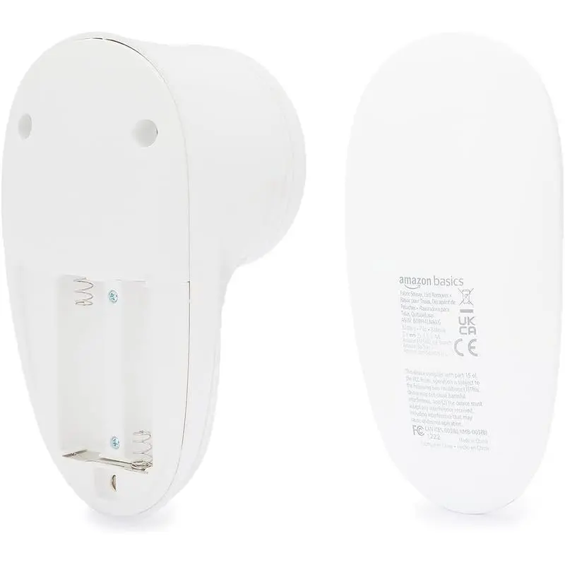 s Battery-Operated Fabric Shaver, Lint and Fuzz Remover with 2 Spare Blades, White 5