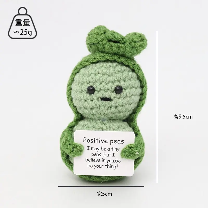 Knitted Positive Ornaments, Emotional Support Gift, Handmade Creative Crochet Dolls, Funny Mini Home, Room Decorations, Gifts for Holiday, Birthdays, Encouragement to Friends and Family, Home Parties! Ideal for Student Exams Graduation. 1