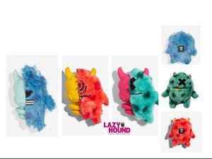 Zeedog 2 in 1 Plush and Rubber Dog Toy Assorted Designs Mr X, Cyclops, Mr Fresco strong  dog chewy  toys