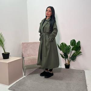 Ladies thick belted trench jacket onesize uk 6-14