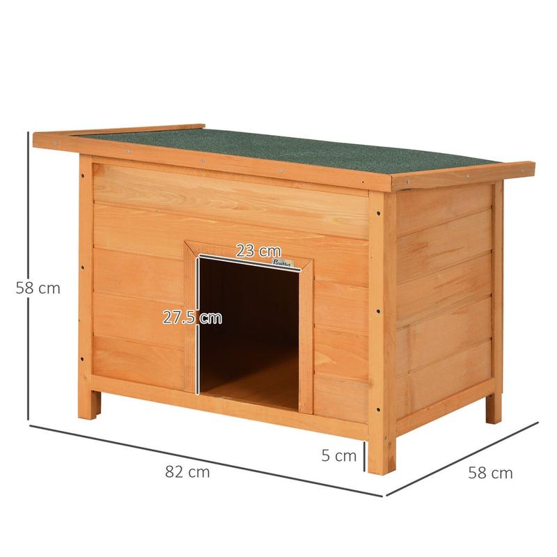82Cm Wooden Dog Kennel House Garden Shelter Backyard Waterproof Pet Supplies 1