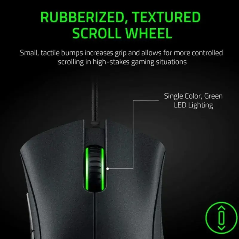Razer DeathAdder Essential Wired Gaming Mouse / Wired Mice 6400DPI 5 Independently Buttons For Laptop PC Gamer 3