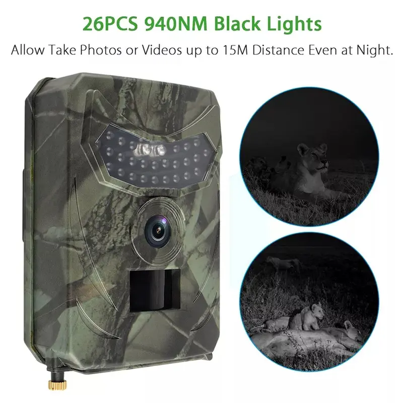 Trail Wildlife Camera 36MP 1080P HD Trap Game Hunting Cam PIR HD Night Vision UK 4