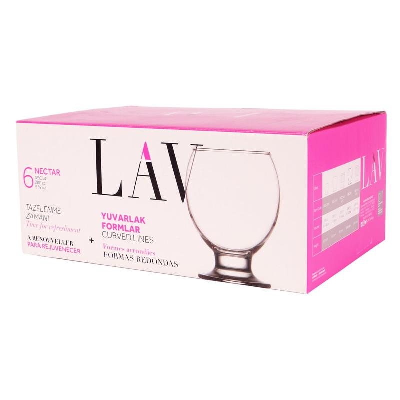 LAV Nectar Glass Tumblers - 280ml - Pack of 12 4