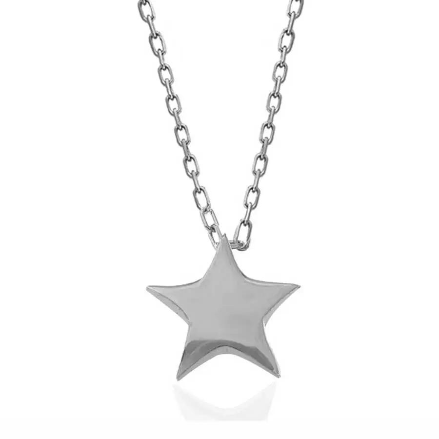 Sterling Silver Star Necklace 925 Casual Engagement Daily Birthday Auspicious