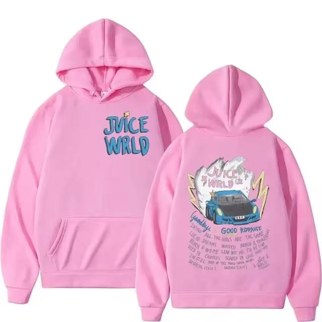 Product Introduction of Juice WRLD Hoodies Men Women Hooded Sweatshirts Fashion Hip Hop Casual Pullovers Black Streetwear Sweatshirts 7