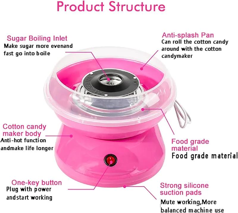 Electric Cotton Candy Machine Sugar Cotton Candy Maker Party DIY Portable Cotton Sugar Floss Marshmallow Machine Kids Gift 1