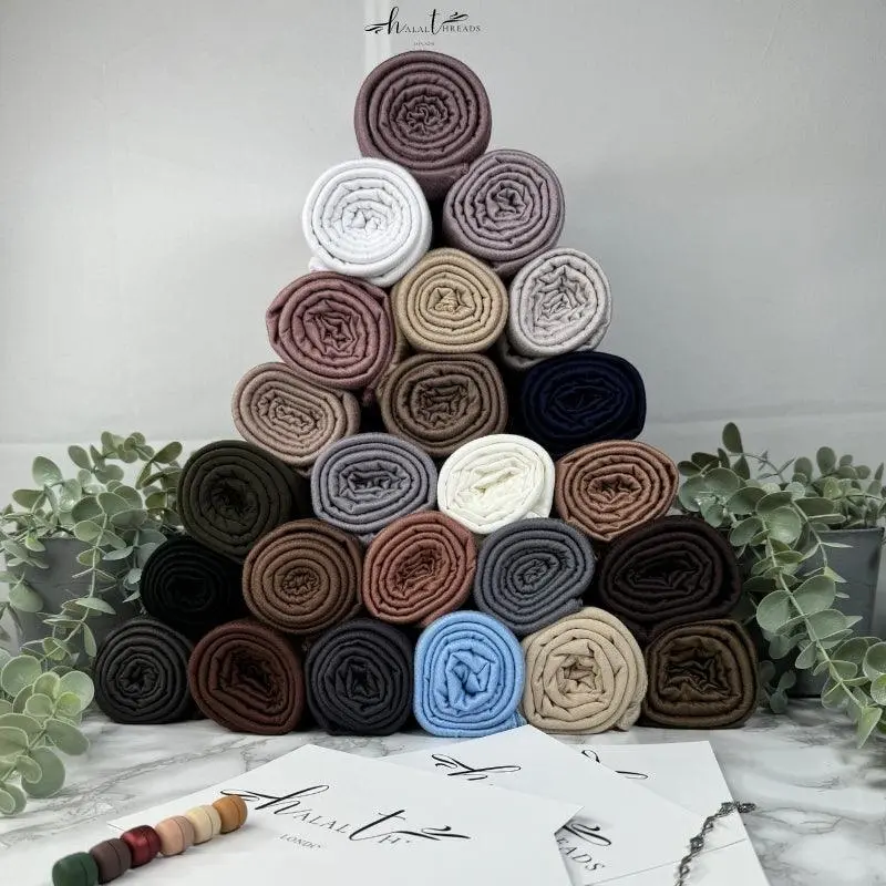 Premium Emirati Jersey Hijab Scarf in Over 20 Colours - Made in Dubai 1