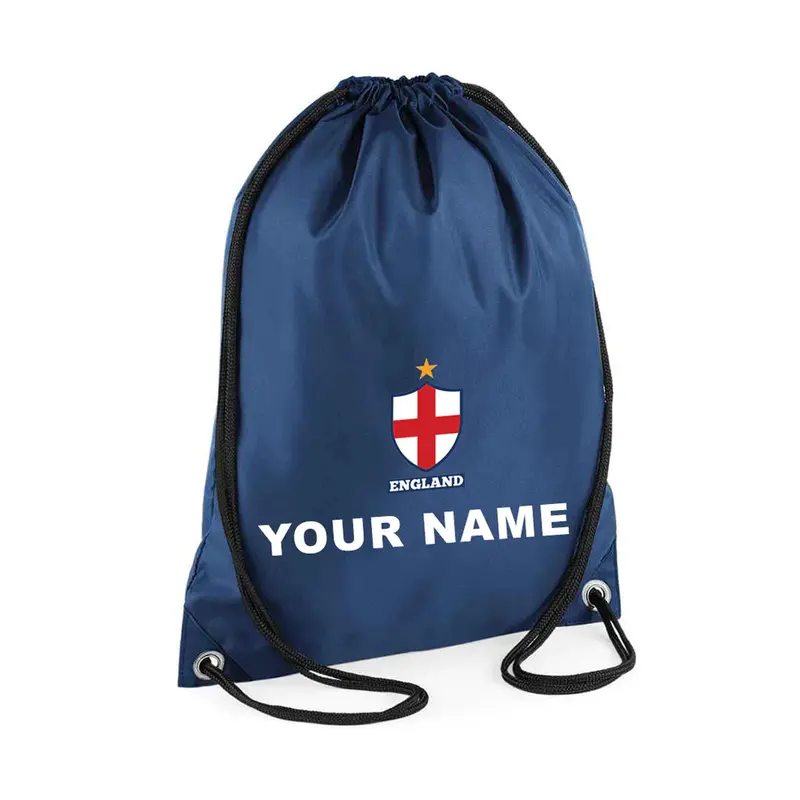 Children Personalised Kids England Flag Badge Style Away Football Kit Boys Girls Quick Dry Breathable Comfortable 5