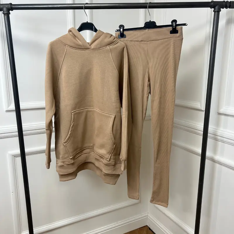 Women’s Fleece Oversize Hoodie & Leggings Loungewear Co Ord Set- Molly 3
