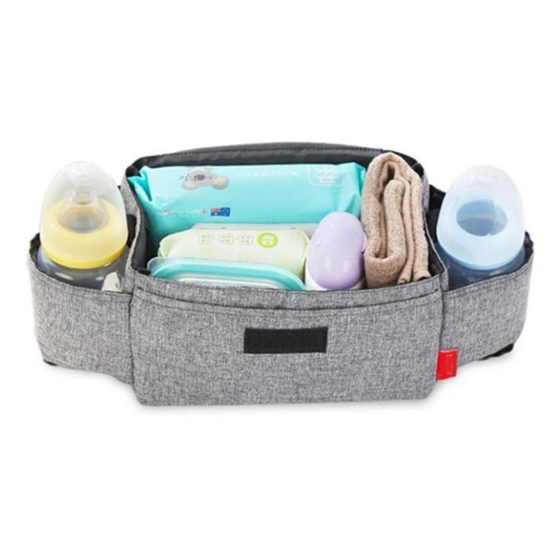 Baby Stroller Storage With Bottle Pockets, Multi-Functional Diaper Organiser Pouch, Baby Carriage, Travel Essentials, Baby Stuff, Baby Essentials, Mother Baby Nappy Organiser, Maternity nappy baby bags caddy baby folding  changing organizer bag hospital 6