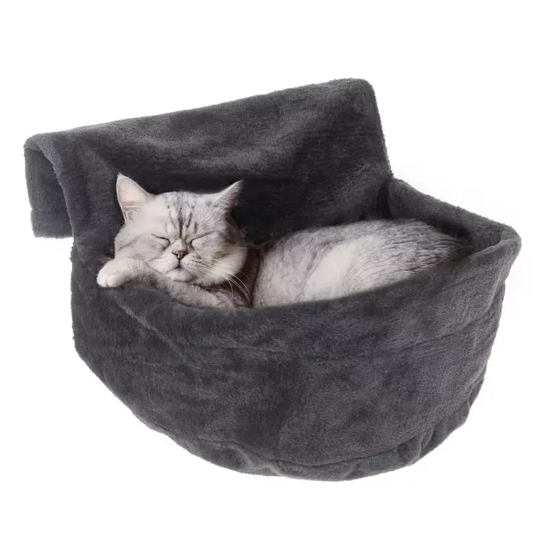 Hanging Cat Kitten Radiator Bed Pet Animal Warm Fleece Basket Cradle Hammock 2