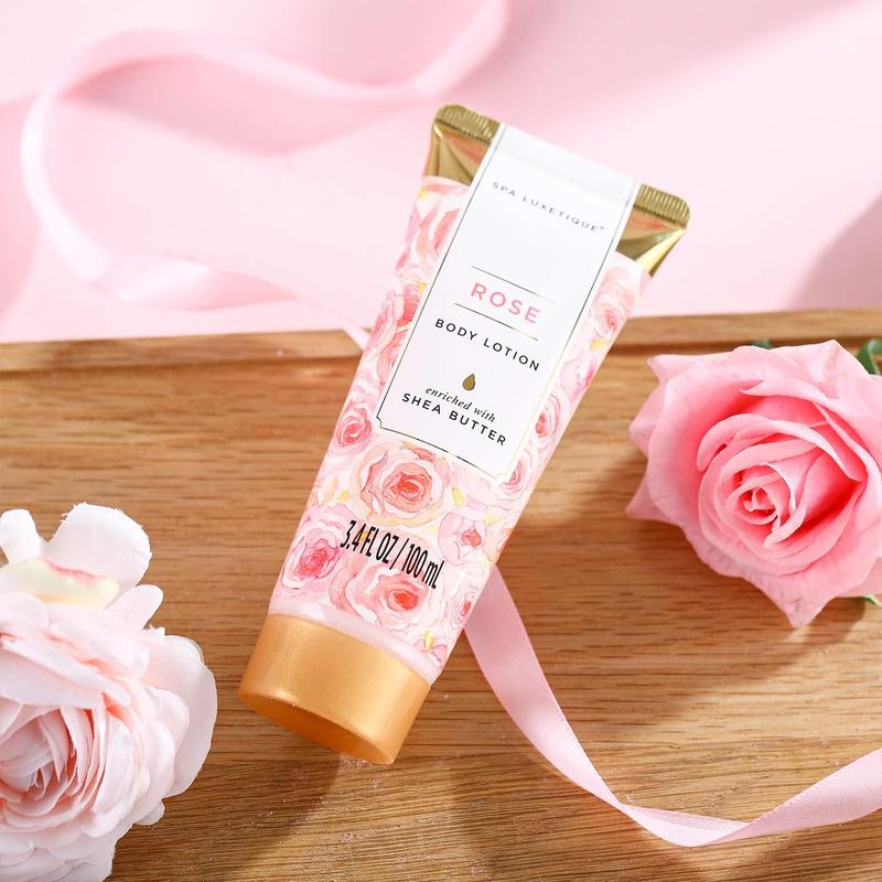 8pcs Rose Bath Gift Set with Body Lotion, Body Butter, Bath Bombs, Bath Gift Sets for Christmas Gifts, Birthday Gifts 3