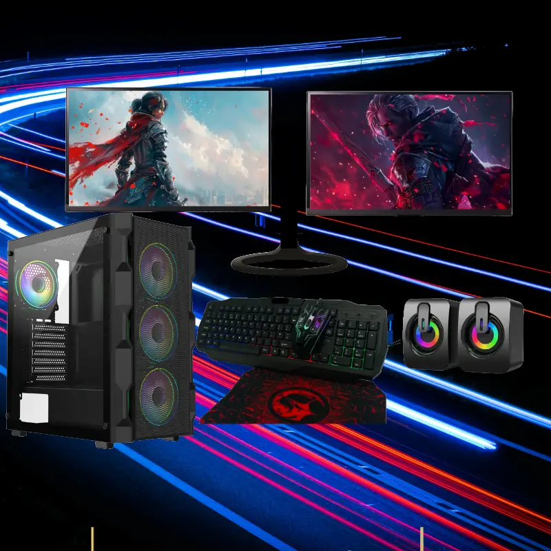 Savitar High Speed PC SAVi7 Flash  Core i7 8GB  128GB SSD  500GB HDD 22Inch Dual Monitor  Bundle and Speakers Free