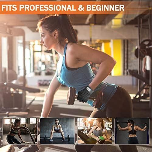 Gym Weight Lifting Workout Gloves with Wrist Wrap Support, for Men & Women, Breathable & Full Palm Protection, for Exercise Weightlifting, Training, Fitness, Cycling, Hanging 6