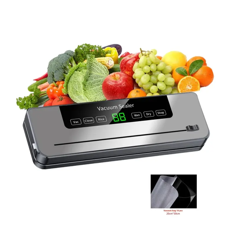 Electric Vacuum Sealer Food Storage Sealing Machine with Built-in Cutter & UV Sterilization 4