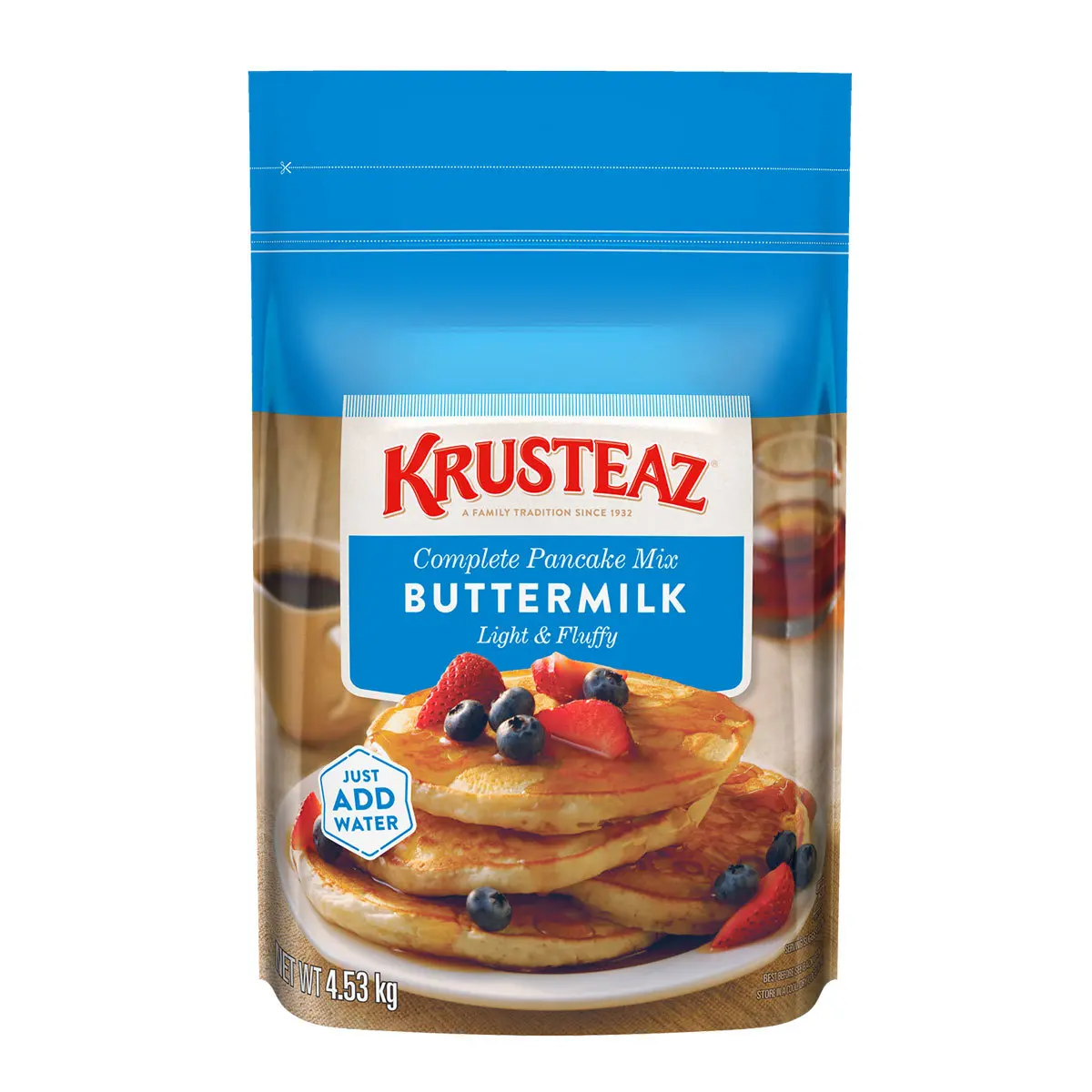 Krusteaz Buttermilk Complete Pancake Mix, 4.53kg. Light & Fluffy, Perfect for Pancakes, Waffles & Batter, Just Add Water