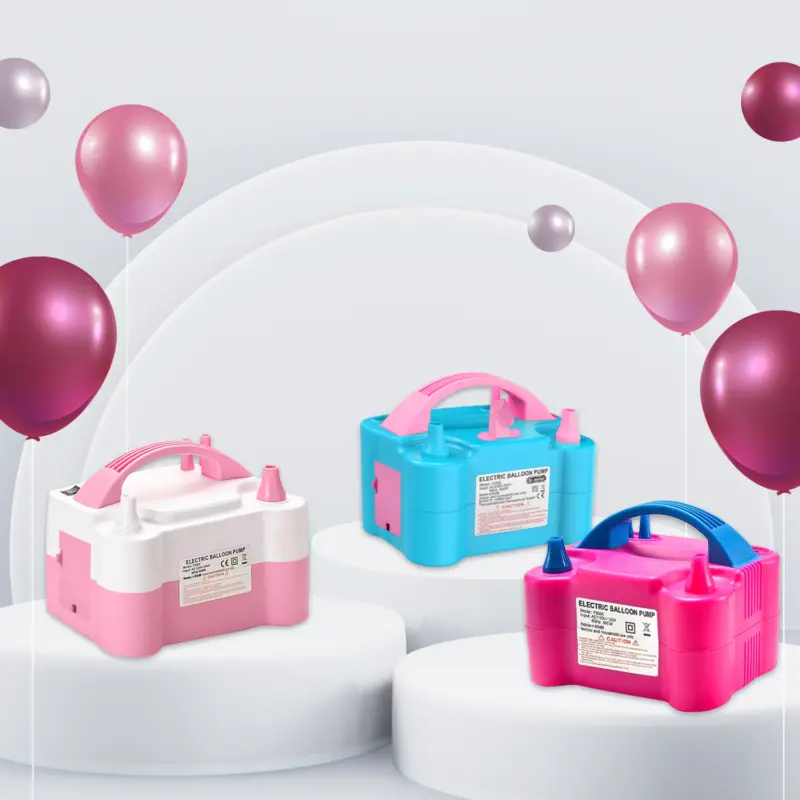 Portable Electric Balloon Pump High Power Dual Nozzle Air Pump Balloon Inflator 3