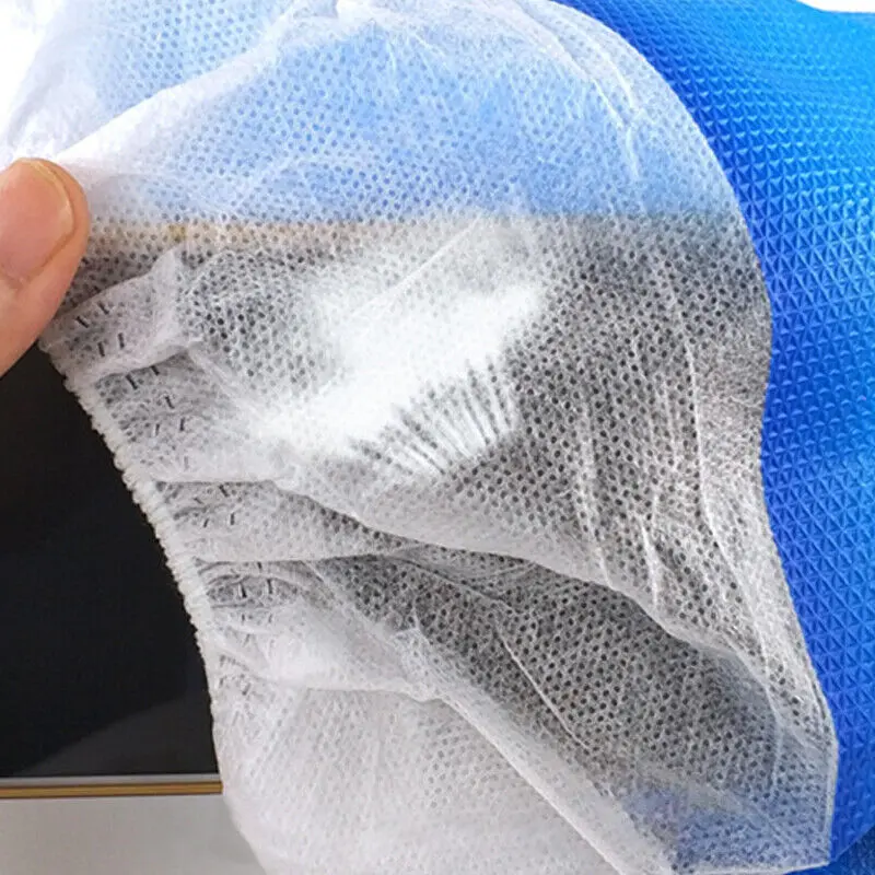 100Pcs Blue/White Heavy Duty Tough Shoe Protector Covers Waterproof Reusable UK 3