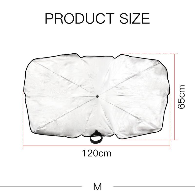 FONOK Car Foldable Windshield Sunshade Front Window Cover Visor Sun Shade Umbrella UK 7
