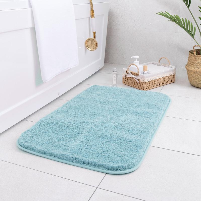 Non Slip Bath Mat Extra Large Shaggy Bathroom Rug Water Absorbent Toilet Mats Fluffy Thick Shower Decor Microfiber 4