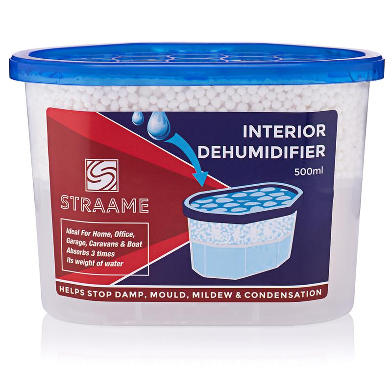 Straame Home | Interior Dehumidifier | Helps Prevent Damp, Mildew, Mould and Condensation | Long Lasting | Hydrophilic Crystals | Ideal for Any Room Kitchen Pack 1