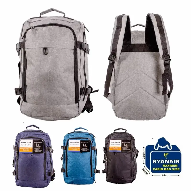 [M&S Bags] RYANAIR-Underseat Backpack Bag-Size 40x25x20CM-Cabin Holdall Bag for Carryon Duffel and Weekender Drawstring Bag