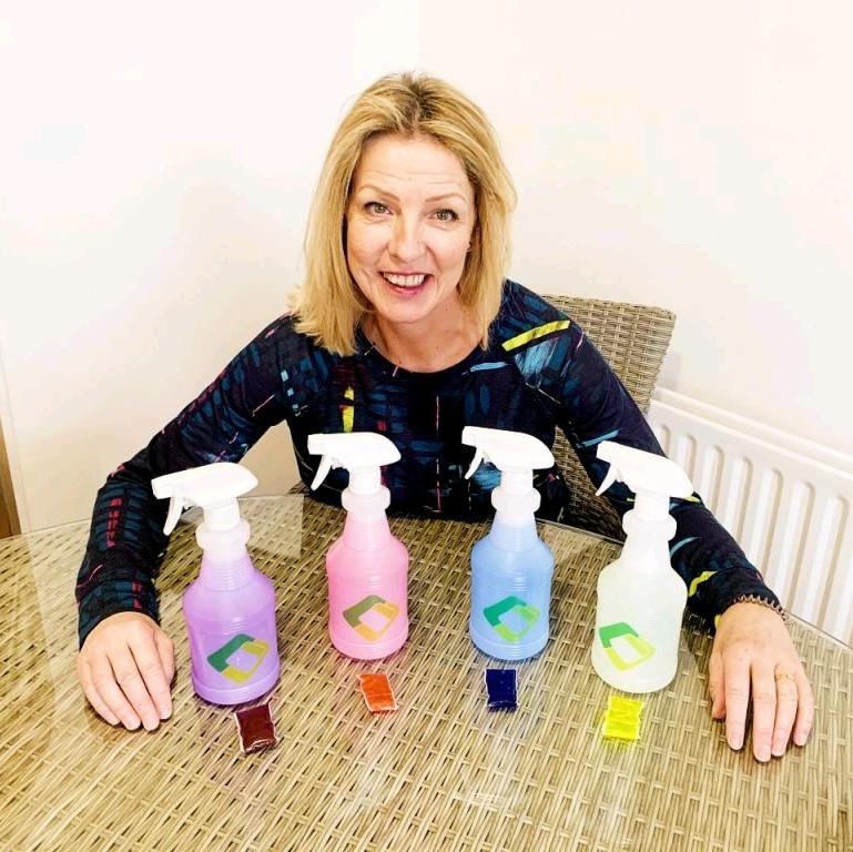 GreenQube Home Cleaning Refill Pack of 6 - Colorful Cleaners for Sparkling Results - Waste Free 3