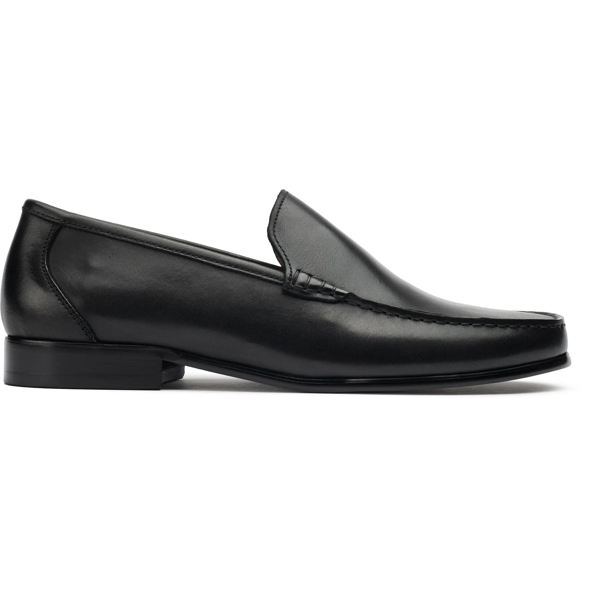 Sole Ray Loafer Shoes - Black Leather Loafers