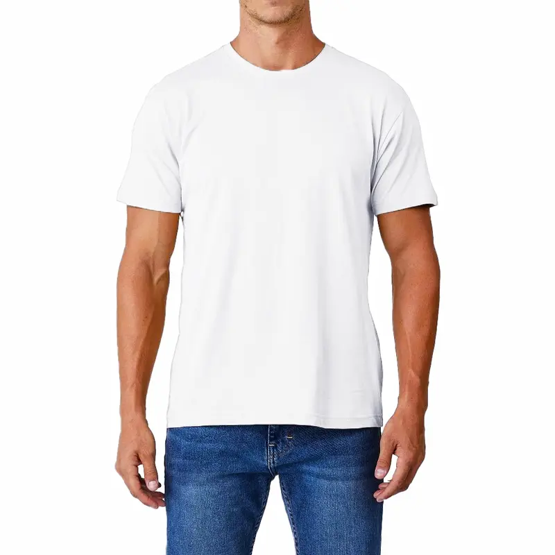 Mens Plain Crew Neck 100% Cotton Gym Casual Work Short Sleeve T-shirt Tee S-3XL Multipack 5
