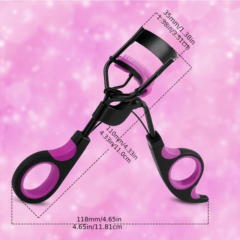 8-Piece Complete Eyelash Curling System – Hypoallergenic, Easy-to-Use Curler, 5 Refill Pads, 2 Combs, Perfect for Sensitive Eyes, Lash Enhancement and Definition Makeup Brush  Brow  Compact  Kit Mascara   Cosmetic Carbon Applicator Storage, complete set 4