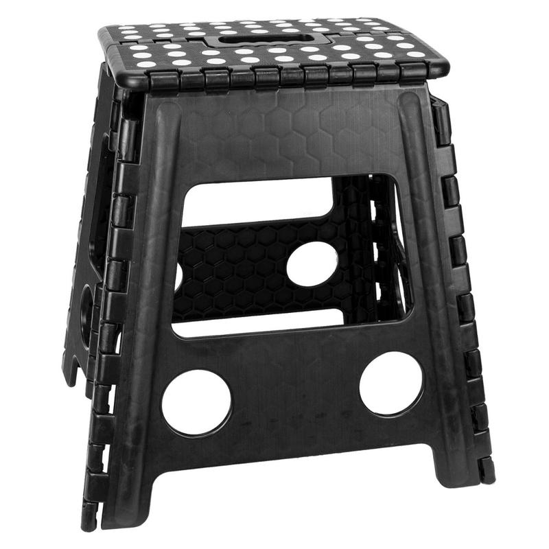 Large Folding Step Stool - Anti-Slip Surface, Carrying Handle, 100KG Weight Capacity - Ideal for Home, Garden or Painting 0