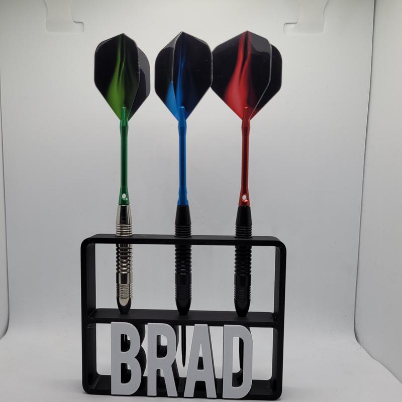 Personalisable Dart Holder | Dart Holder Name | Customizable Dart Gift | Perfect Organiser for Dart Lovers | Games Room Gift | GIft for Him 5