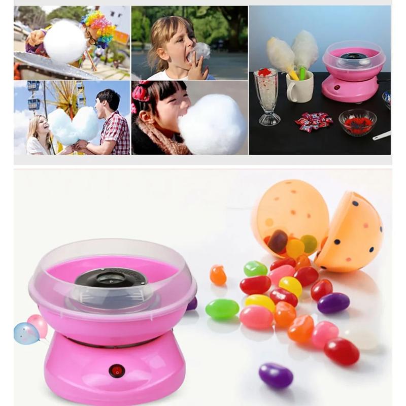 Electric Cotton Candy Machine Sugar Cotton Candy Maker Party DIY Portable Cotton Sugar Floss Marshmallow Machine Kids Gift 6