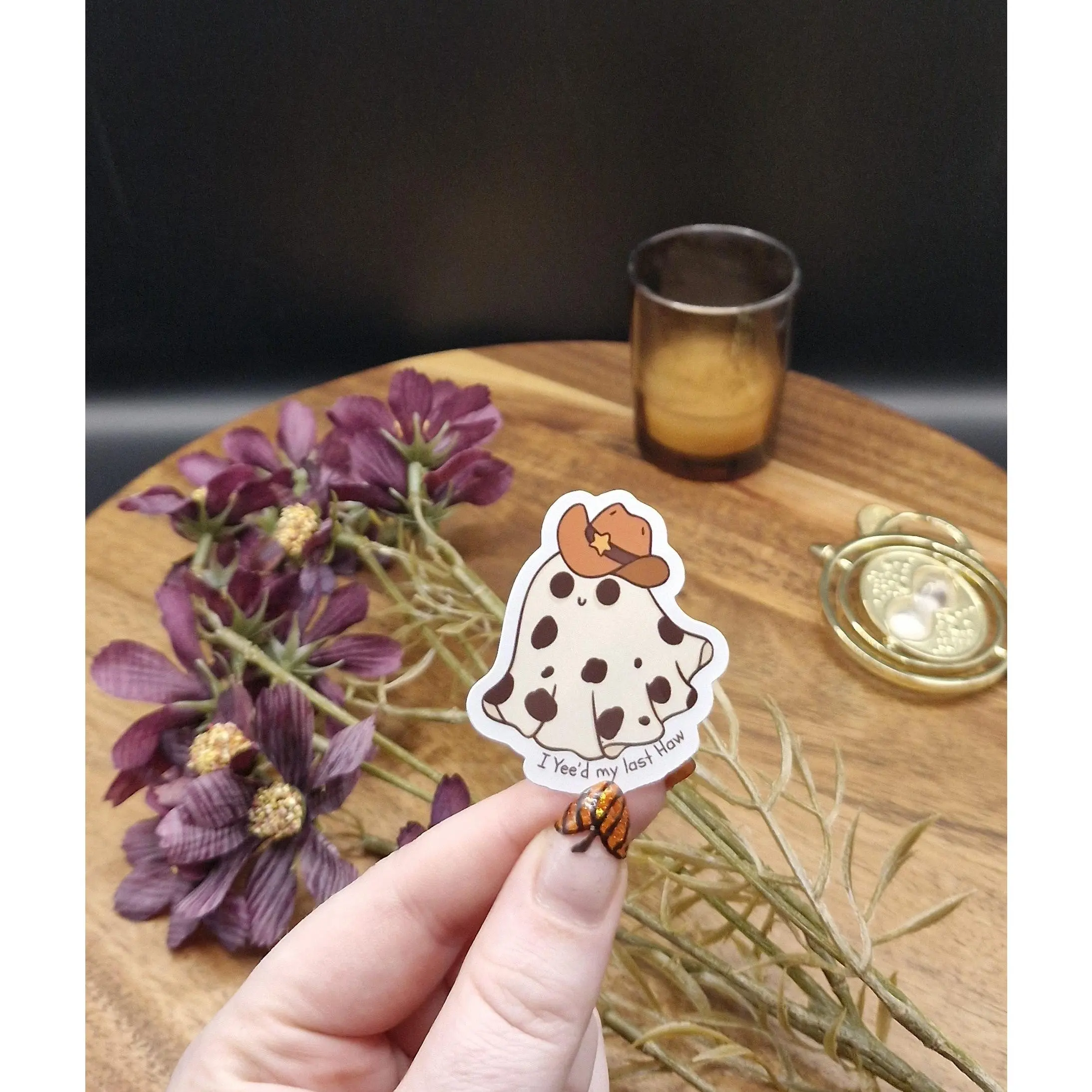 Sticker (I yee'd my last haw, cowboy ghost ver)