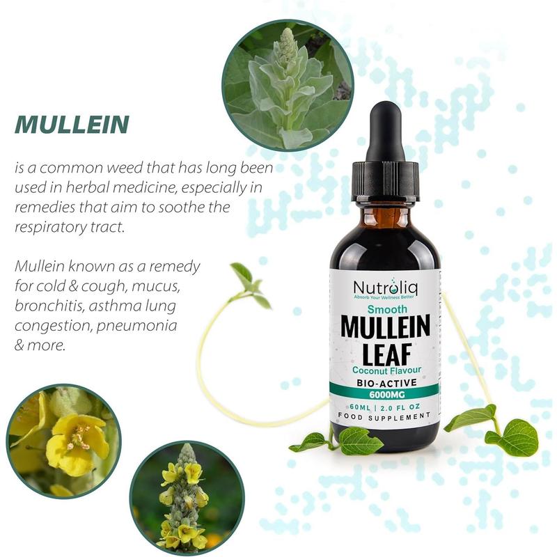 Nutroliq Mullein Leaf 50:1 Extract Drops - 60ml 5