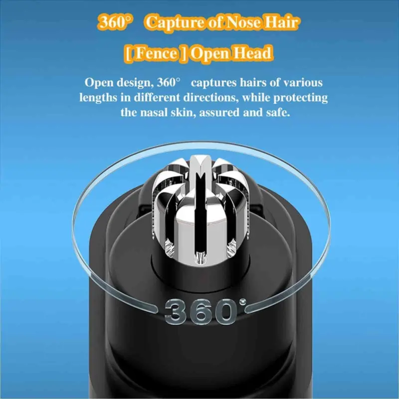 Electric Nose Ear Hair Trimmers Remover Professional Clipper USB Rechargeable UK 7