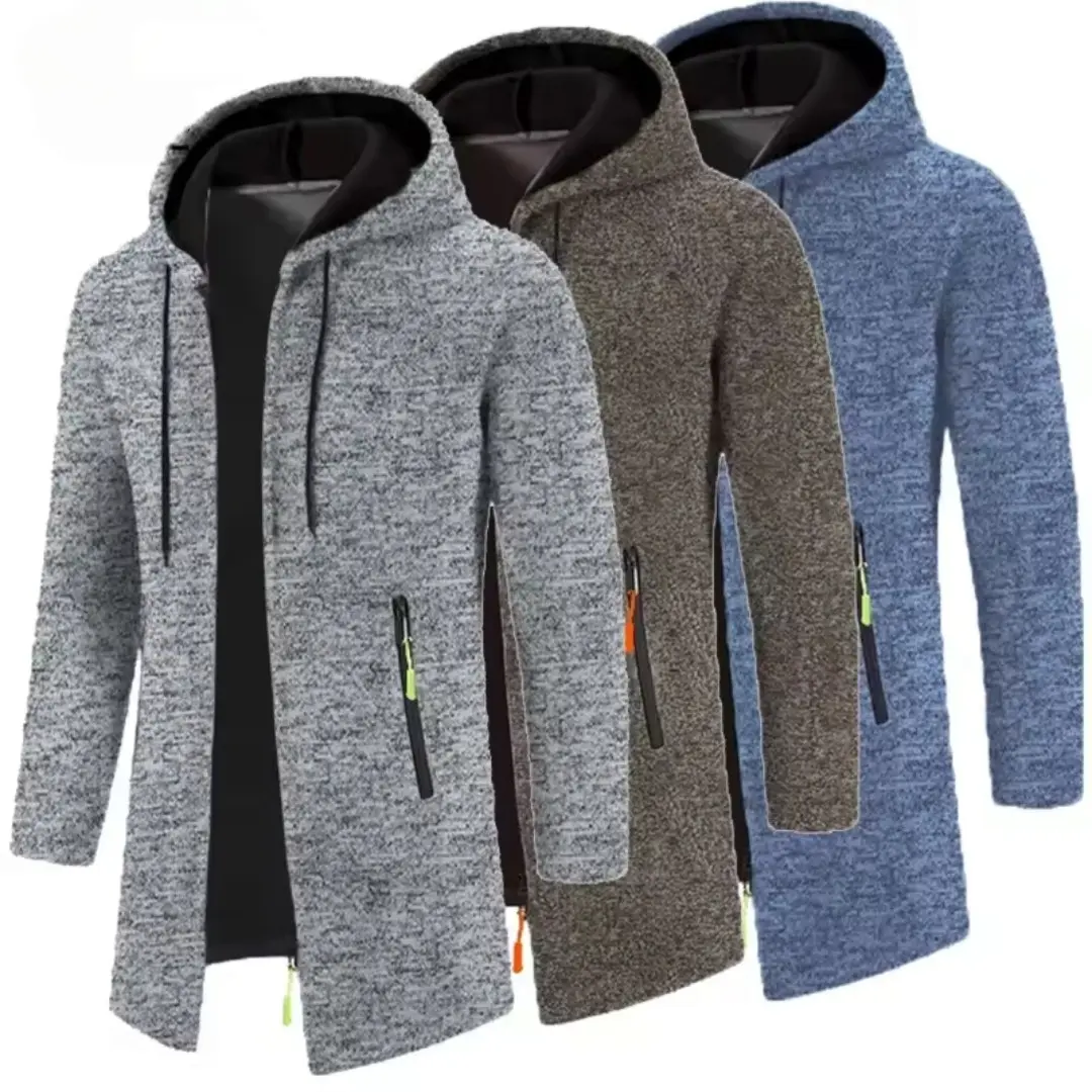 Men's Long Sleeve Hoodie Sweater Jacket Coat - Menswear - Shirts, Sweatshirts - Tops