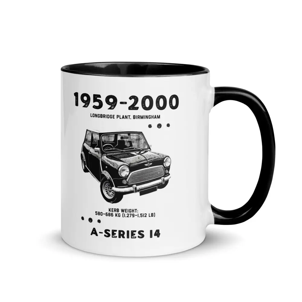 Mini Cooper Coffee Mug Vintage Classic British Car Gift for Him Her Drinkware Ceramic