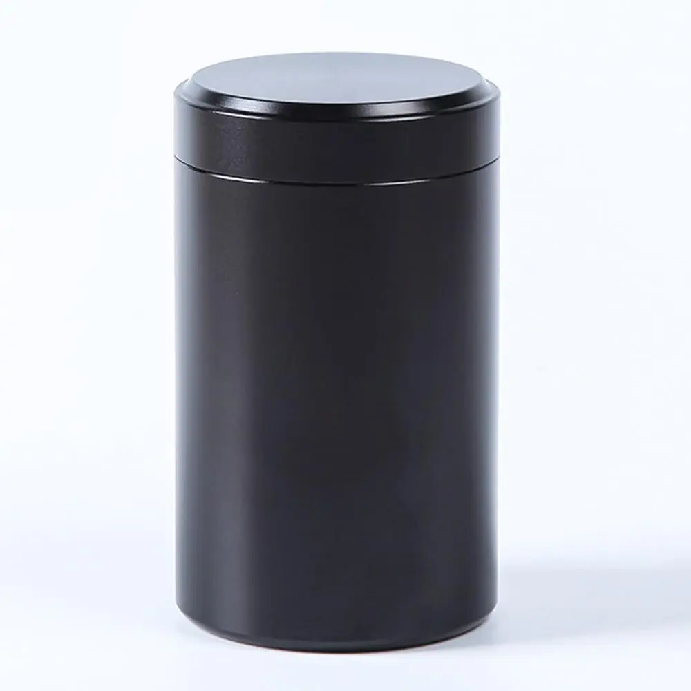 Smell Proof Container, solid colour airtight aluminium metal sealing jar for herbal tea coffee spices sugar storage canister 140ML Bottles Lightweight Tin Organiser