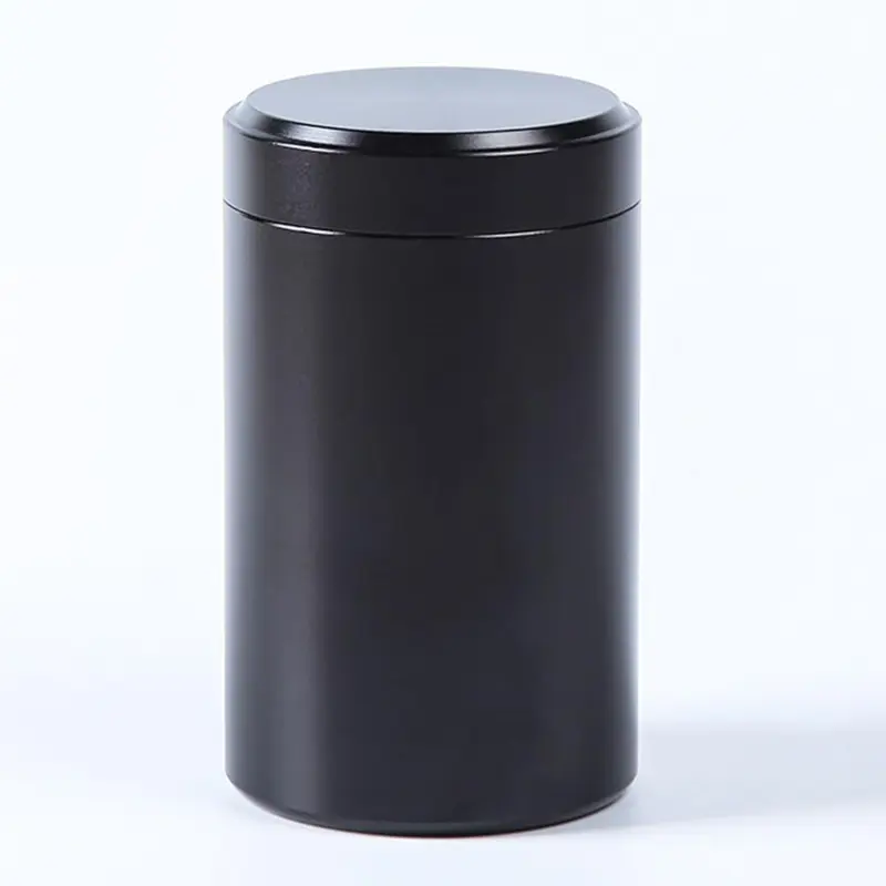 Smell Proof Container, solid colour airtight aluminium metal sealing jar for herbal tea coffee spices sugar storage canister 140ML Bottles Lightweight Tin Organiser 0