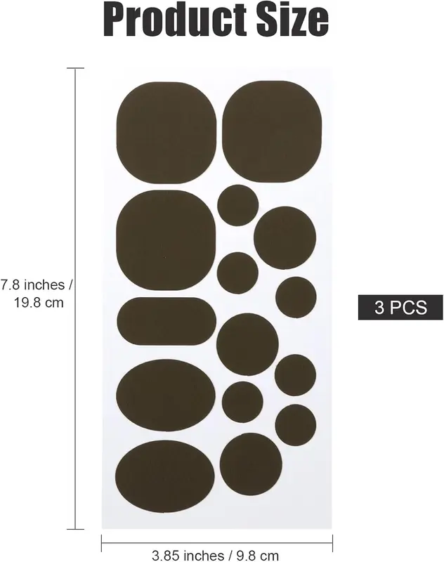 45 Pieces Down Jacket Patches Nylon Repair Tape Self-Adhesive Repair Patch for Jacket Tent Outerwear Repair, Round and Oval Shape. Army green 5