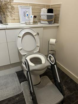 Product Review of Straame | Children's Toilet Ladder | Seat Adjustable | Height Step-Stool | Easy to Install | Cushioned Toilet Seat | Bathroom Aid | Toddler Training | Portable Design | toiletseat from d**e 2