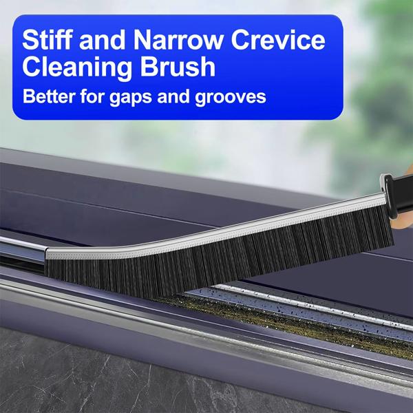 Product Introduction of Gap Cleaning Brush, 3 Counts Household Cleaning Product, Tile Gap Cleaning Brush, Stiff Bristle Handheld Groove Cleaning Brush with Long Handle, Cleaning Tool for Kitchen Bathroom, Easter Day Gifts 11