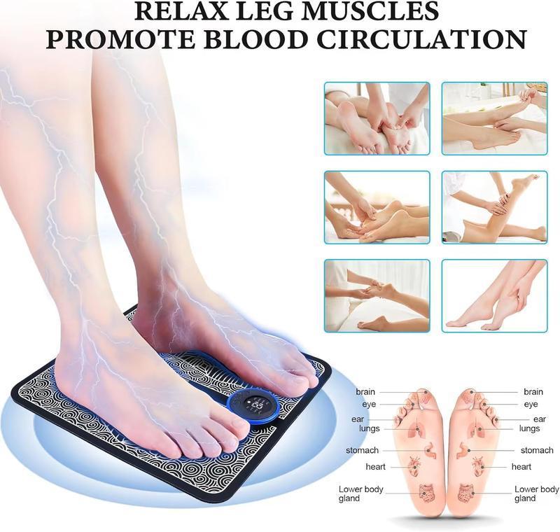 EMS Foot Massager Mat -Foot Massager Padforwith 8 Modes,19 Levels [Christimas gift],mother's day#springtok 5