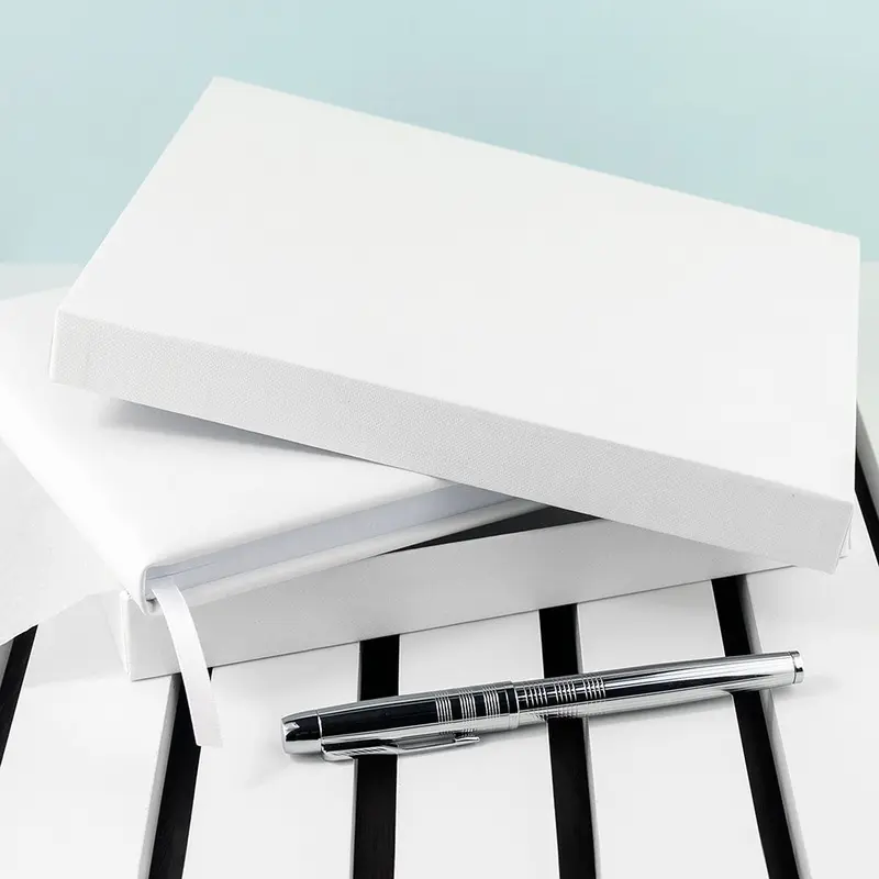 Personalised White Leather Wedding Guest Book 7