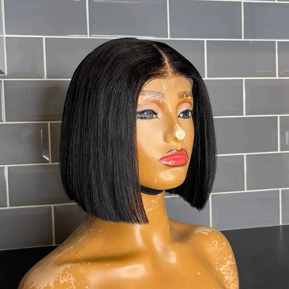 8” SDD bone straight wig