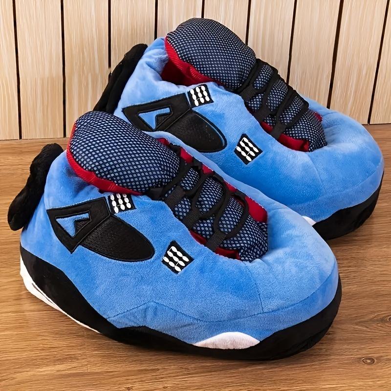 Product Introduction of Boys Warm Soft Plush Slip On House Shoes, Comfortable Thermal Anti-skid Cotton Slippers For Indoor Bedroom 9