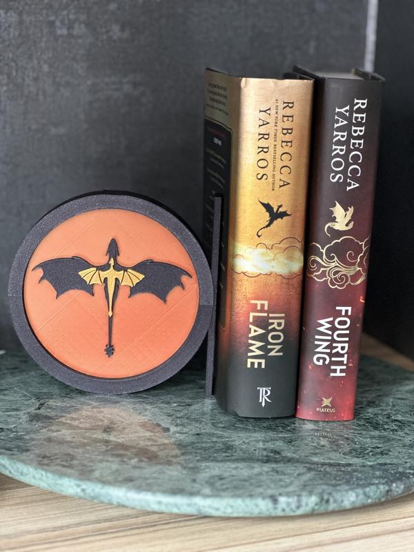 Fourth Wing Bookend - Perfect for Book Lovers 1